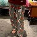 Flannel pyjama pants.