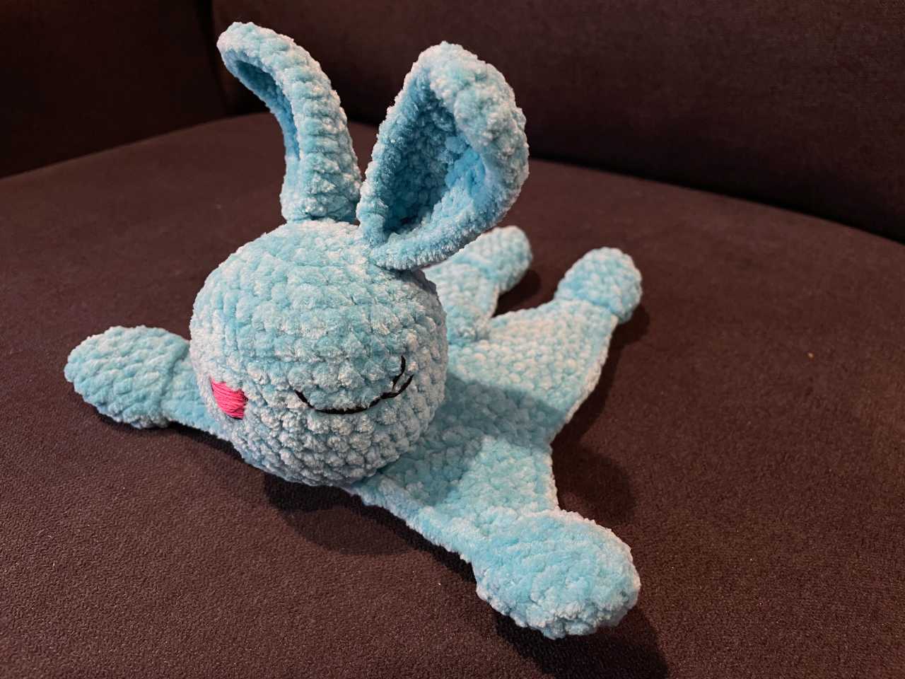 Crochet bunny blankie