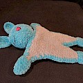 Crochet bunny blankie, underside